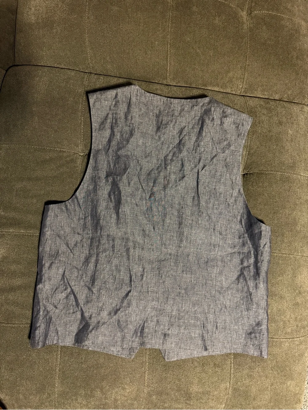 Joseph Abboud Men's XL Linen Suit Vest Blue Italian Fabric NWT Waistcoat Summer